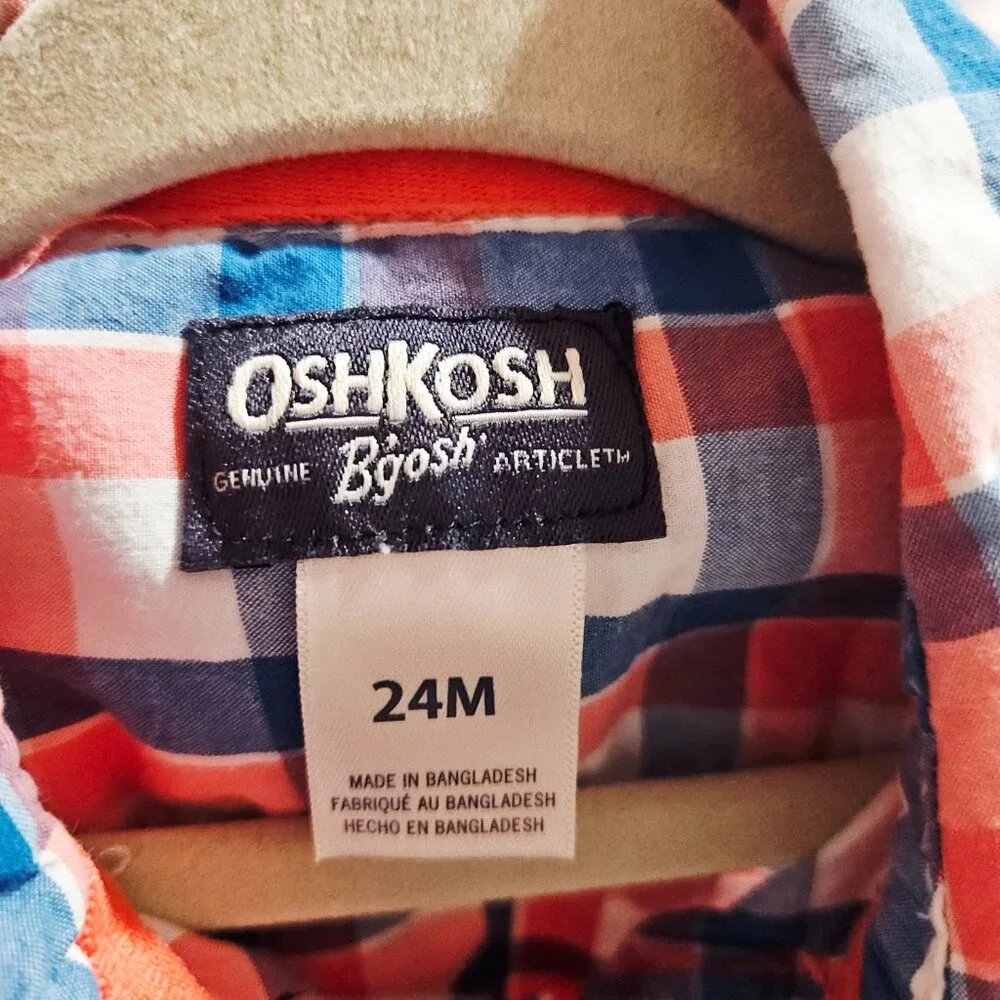OshKosh B'Gosh Plaid Onesie